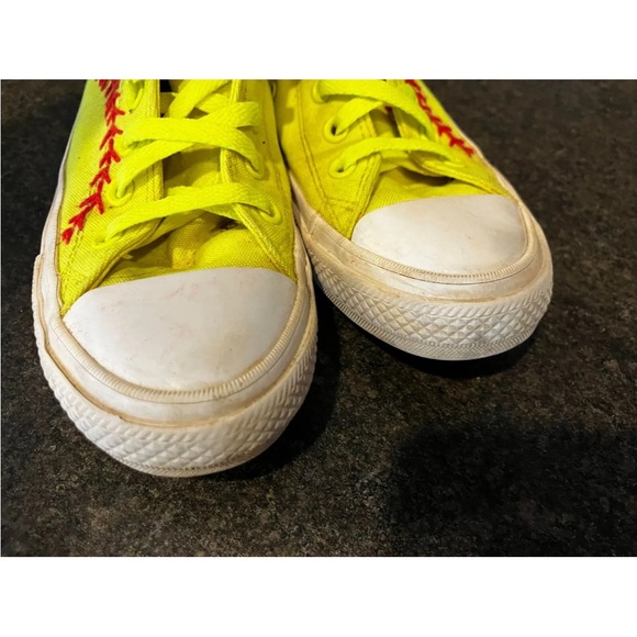 Softball converse lunarlon neon custom shoes - Picture 8 of 11